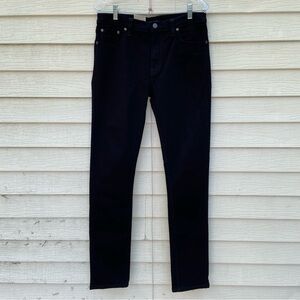 Nudie Jeans High Kai Black Skinny Organic Denim